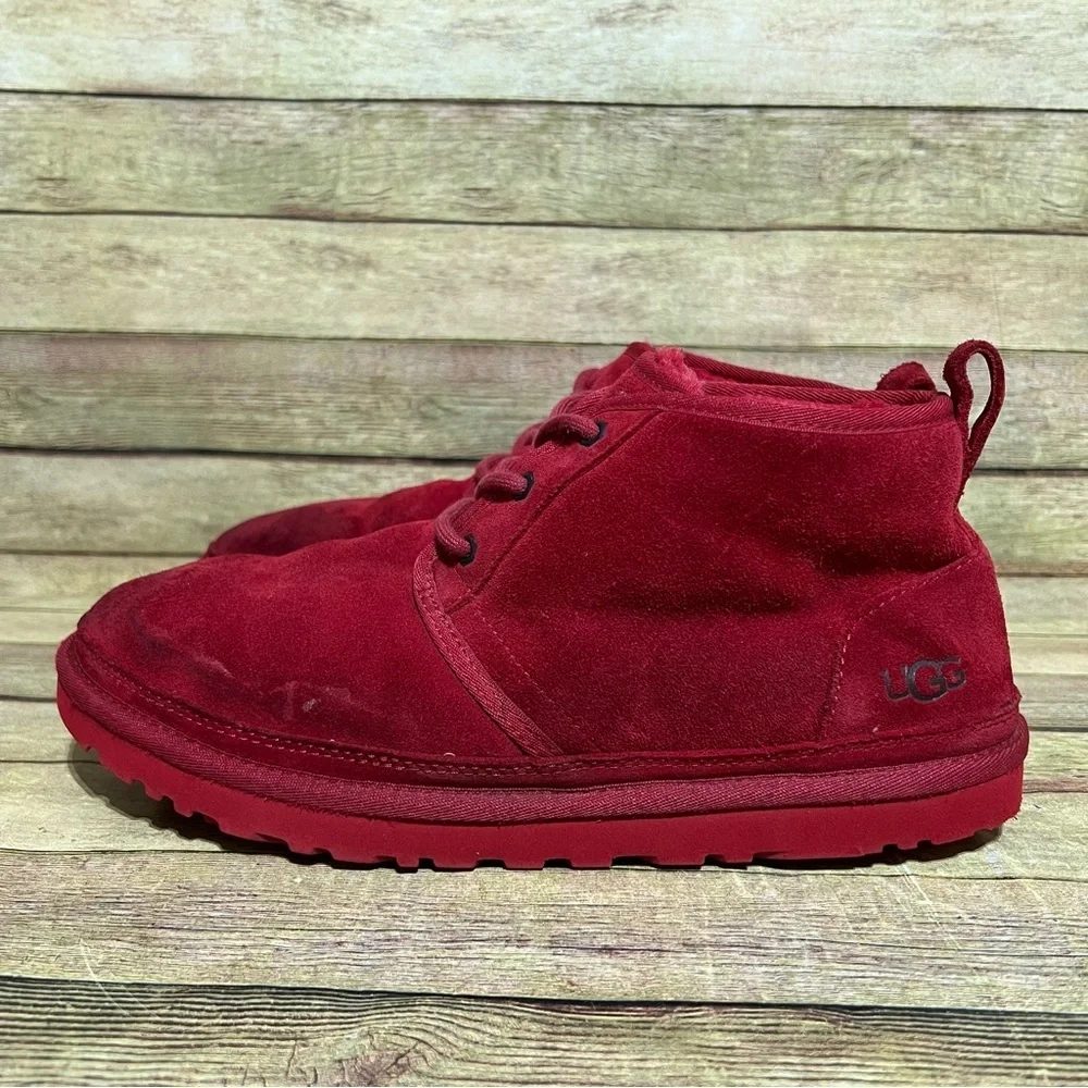 Ugg Red Suede Neumel Ankle Boots